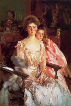 John Singer Sargent : Mrs. Fiske Warren and Her Daughter Rachel